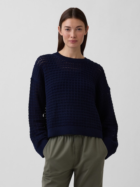 Oversized Crochet Sweater