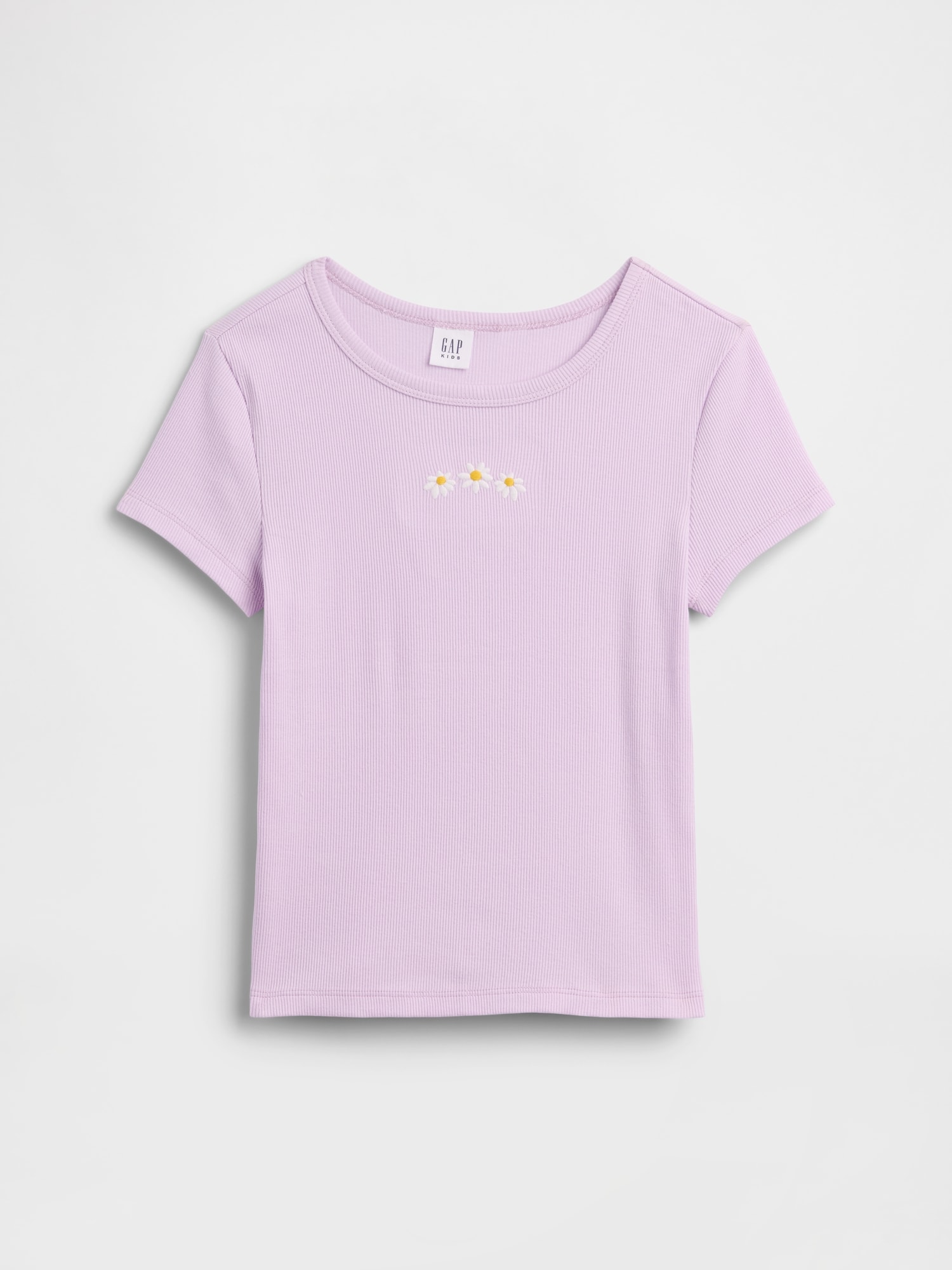 Kids Ribbed Crewneck T-Shirt