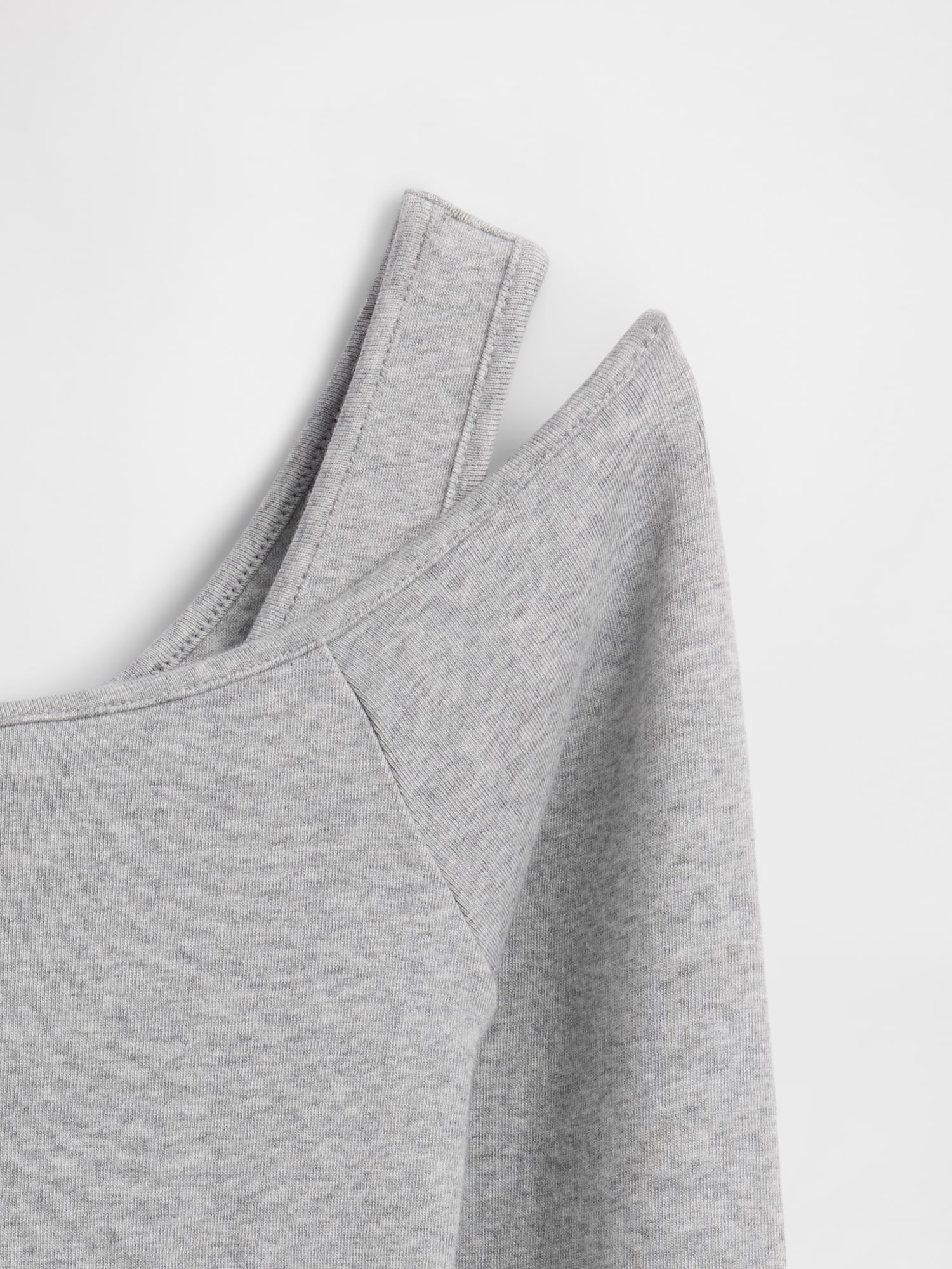 モダン オフショルダートップス-4