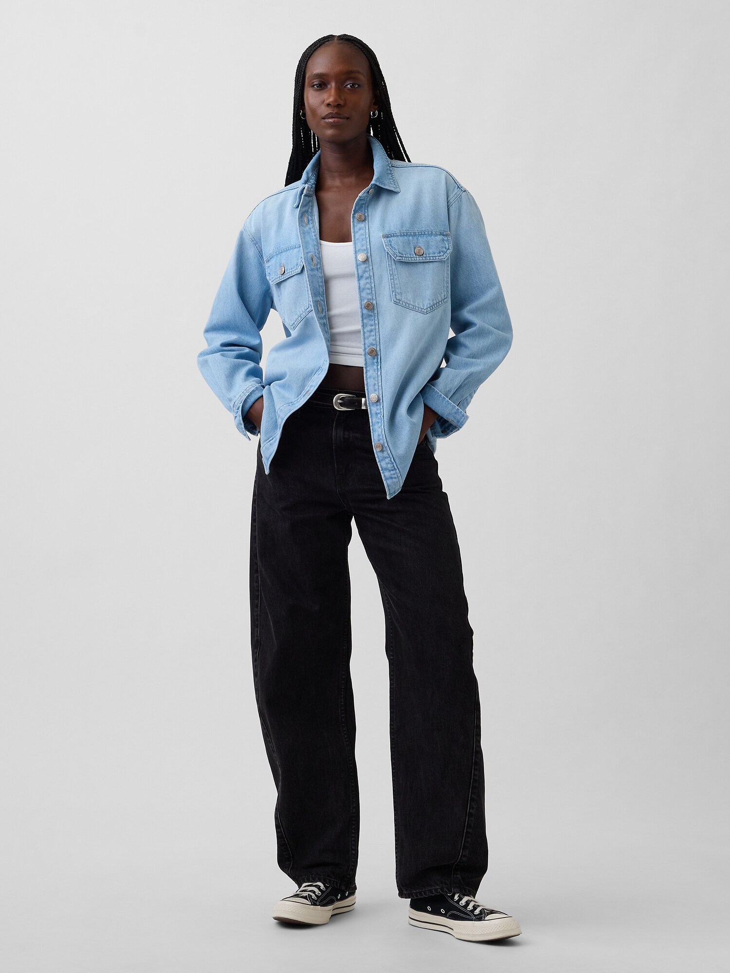 デニム ウエスタン シャケット-1