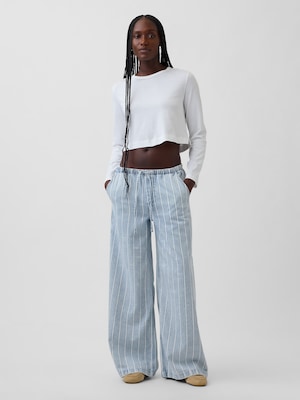 ミッドライズ ウルトラソフト イージーウエスト バギーデニム