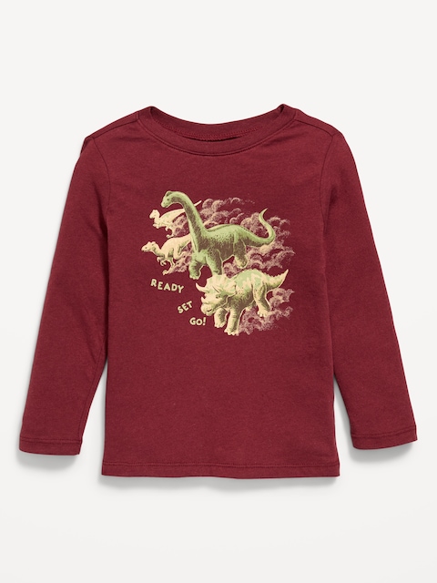 Long-Sleeve Unisex Graphic T-Shirt for Toddler