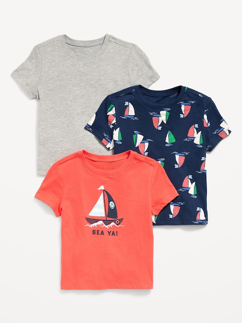 Short-Sleeve T-Shirt 3-Pack for Toddler Boys