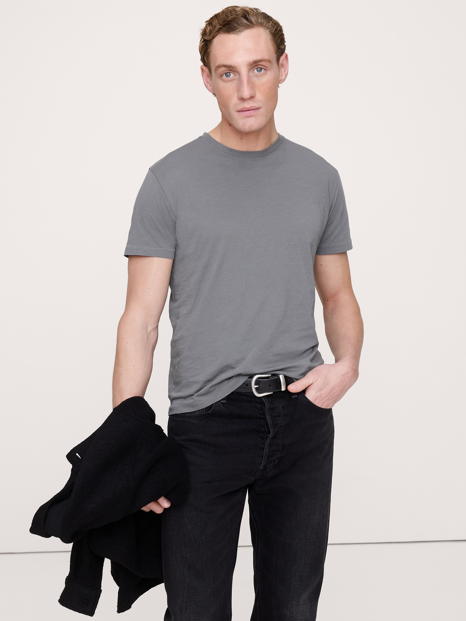 Lightweight Cotton Crew-Neck T-Shirt
