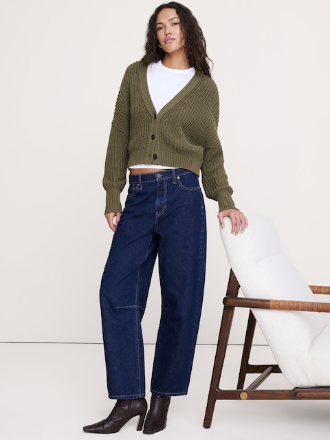 CARDIGAN EN COTON ÉPAIS