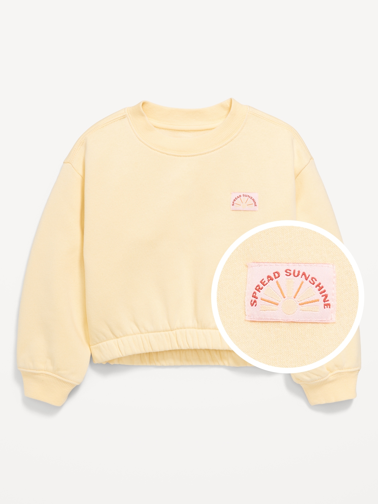 Balloon-Sleeve Sweatshirt for Toddler Girls