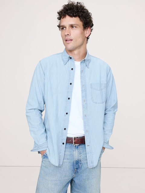 CHEMISE EN CHAMBRAY, COUPE STANDARD