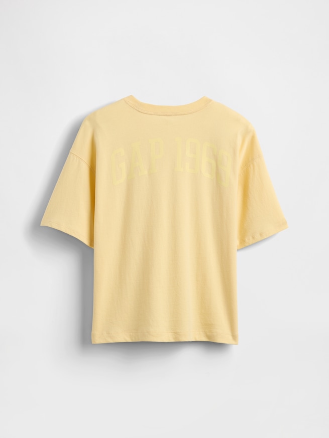 オーバーサイズ GAP1969ロゴ Tシャツ (キッズ)-1