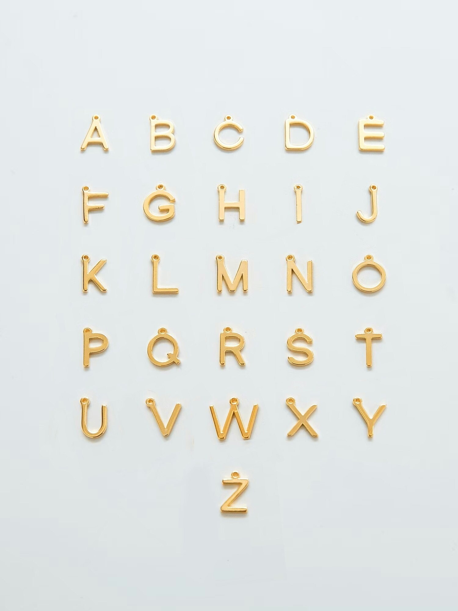 Admiral Row Gold Dainty Initial Necklace