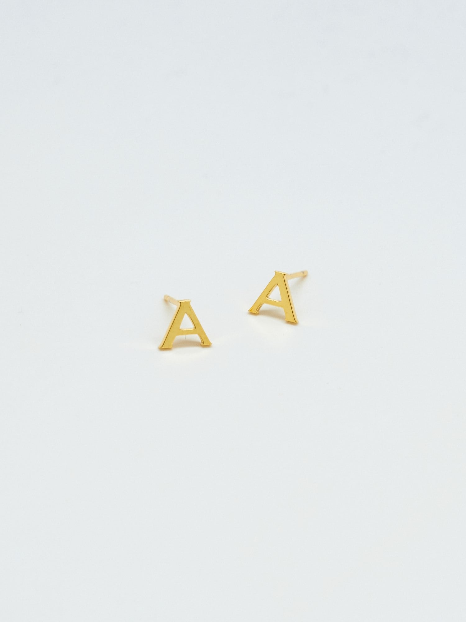 Admiral Row Gold Initial Earrings