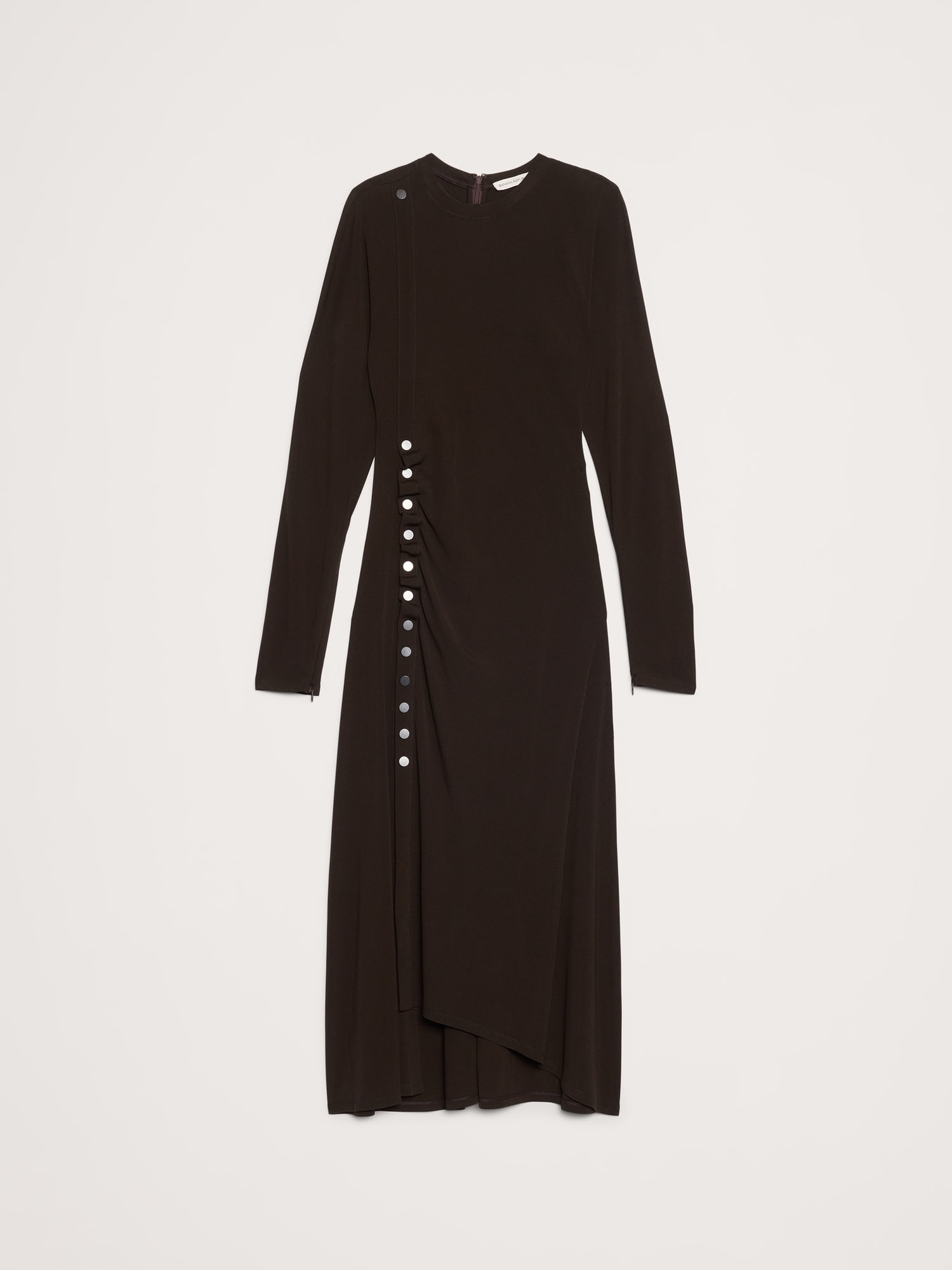 マット ジャージー ミディドレス-3