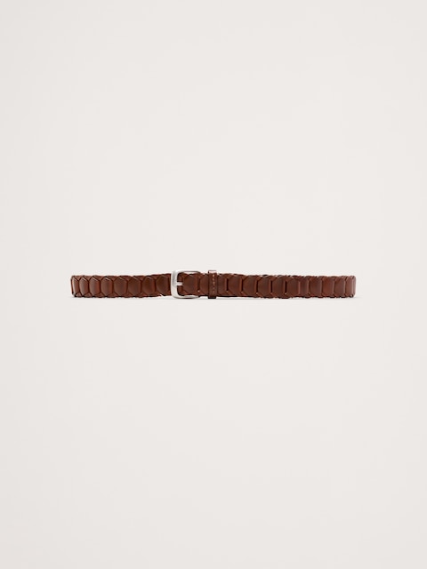 CEINTURE EN CUIR TRESSÉ