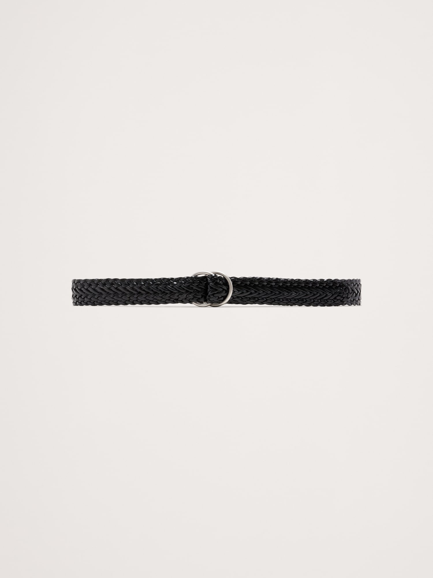 Slim Braided Leather Belt