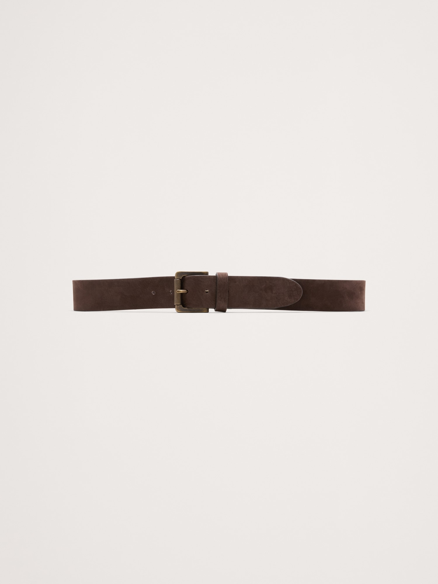 CEINTURE EN NUBUCK LUSTRÉ