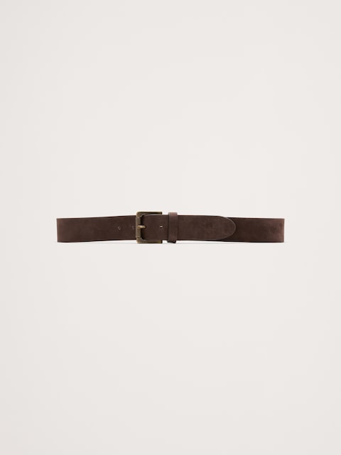 CEINTURE EN NUBUCK LUSTRÉ