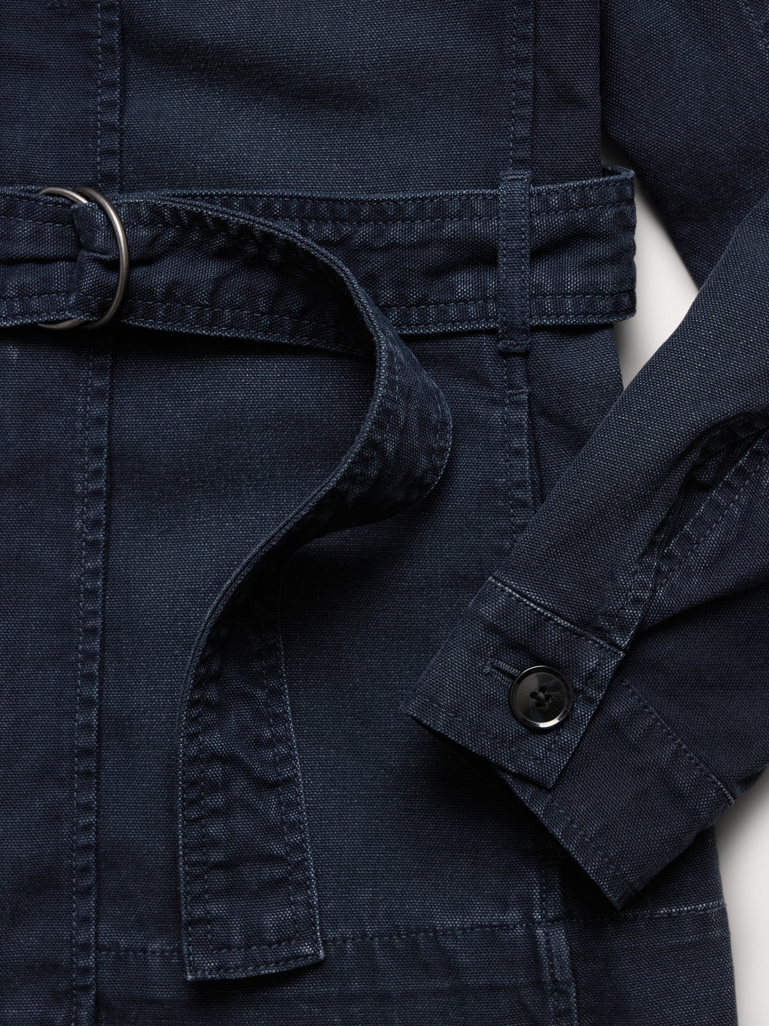 Cotton Canvas Shirt Jacket