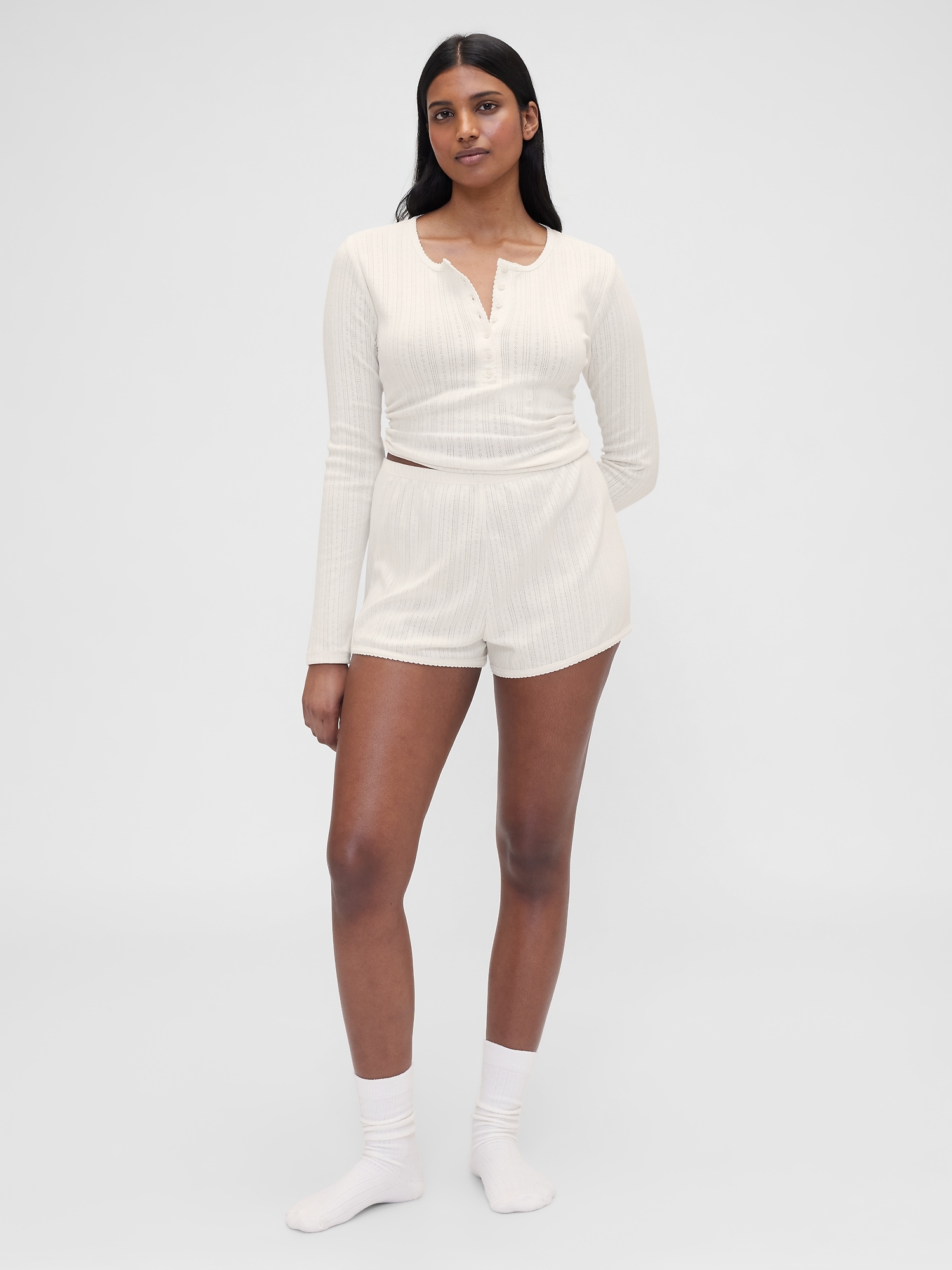 Gap × Summer Fridays Pointelle PJ Shorts