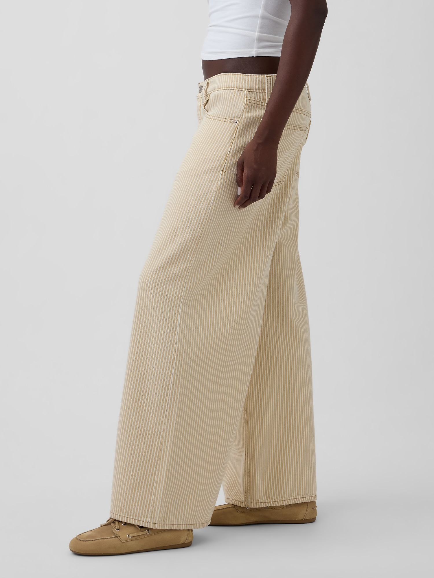 ロースラング ストライプ スーパーバギーデニム-2