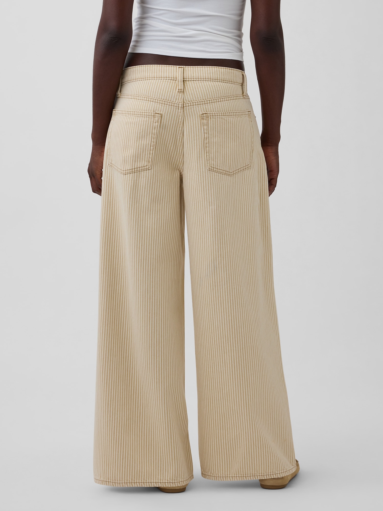 ロースラング ストライプ スーパーバギーデニム-3