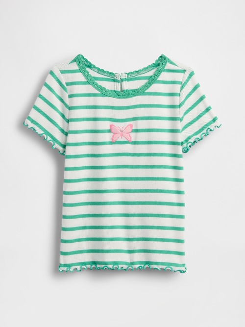 刺しゅう リブTシャツ (幼児・ベビー)