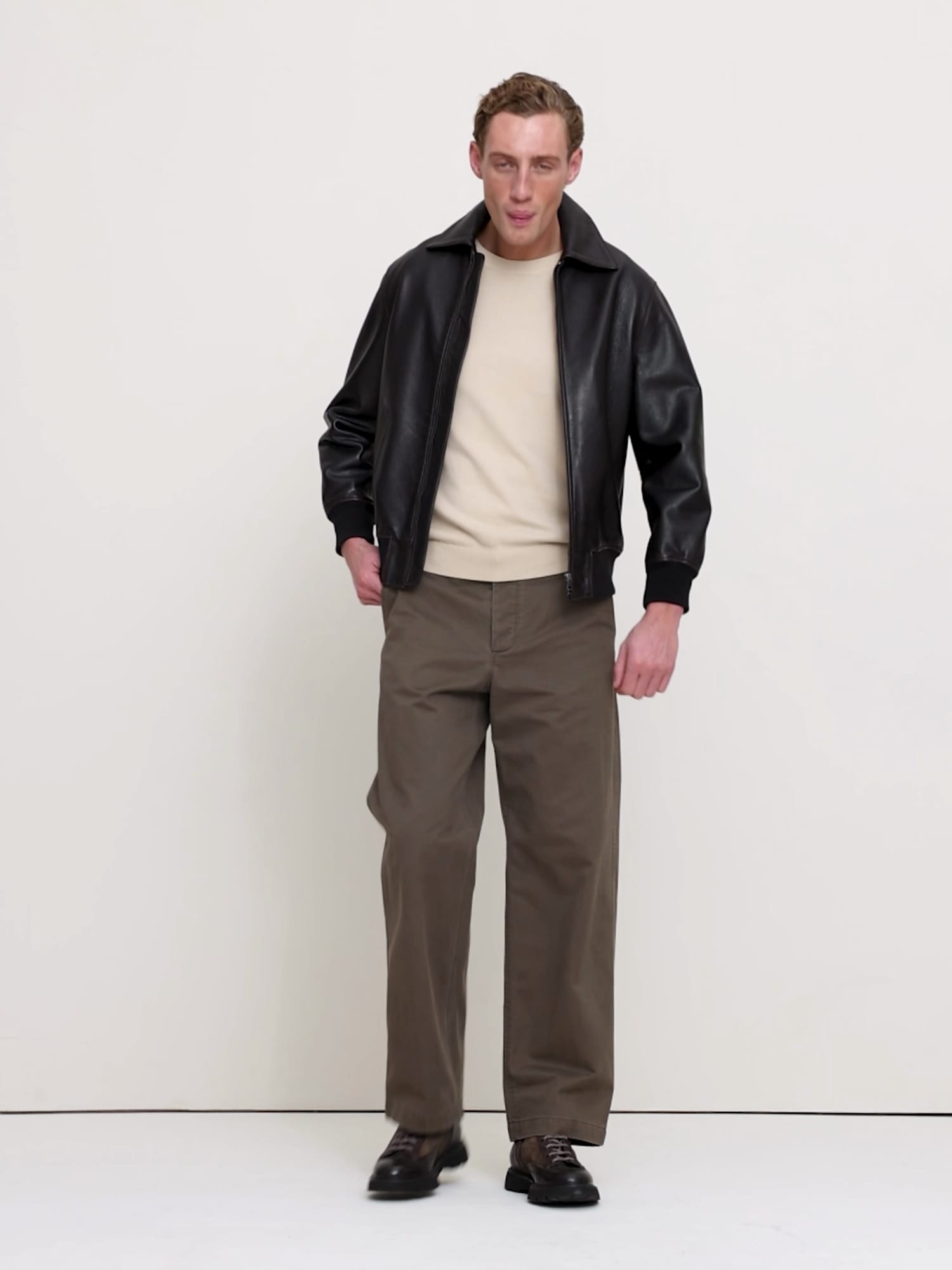 コットン クルーネック セーター-5