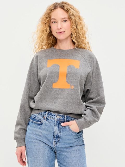 College Crew-Neck Sweatshirt for Women