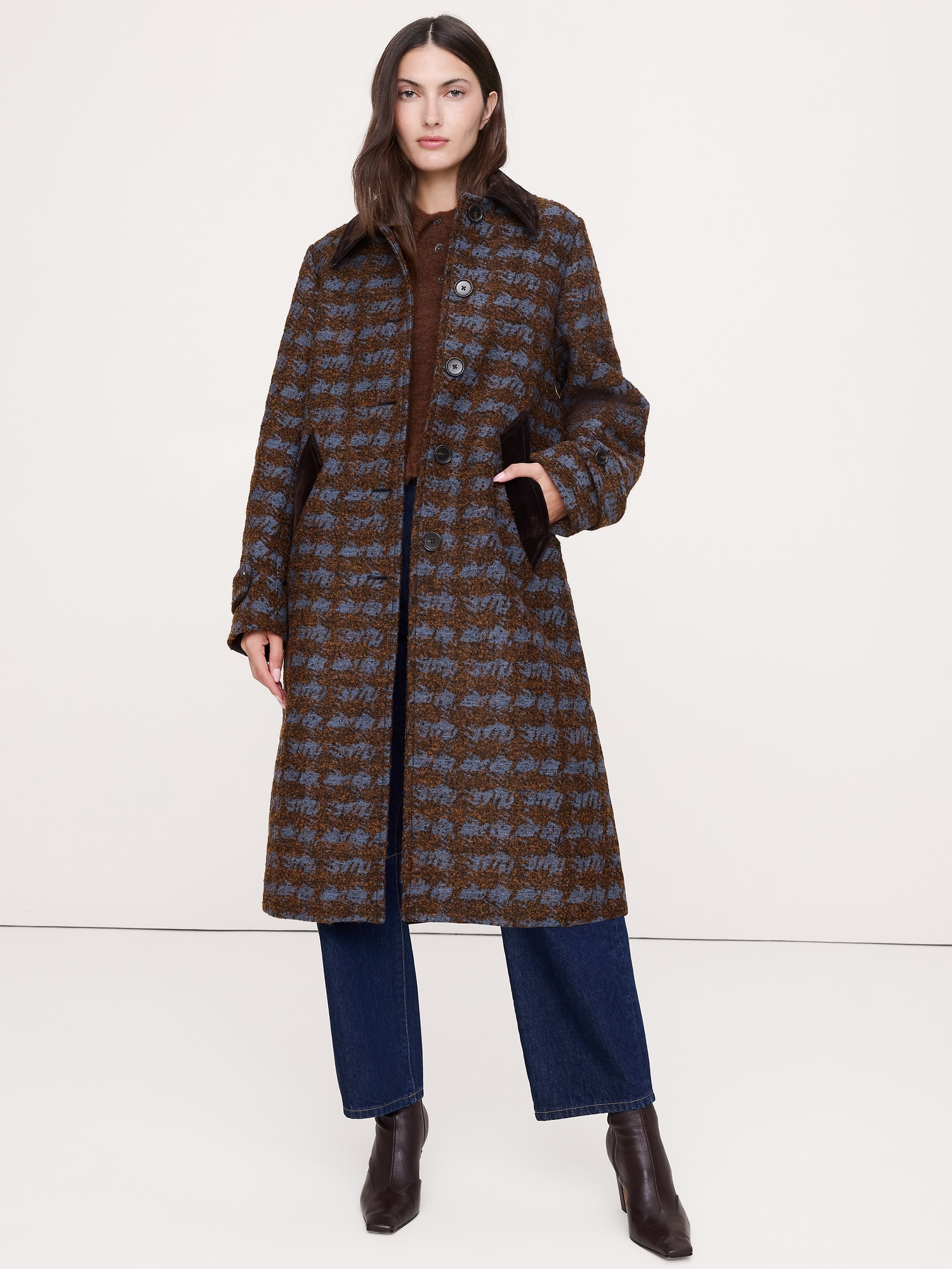 Italian Jacquard Overcoat