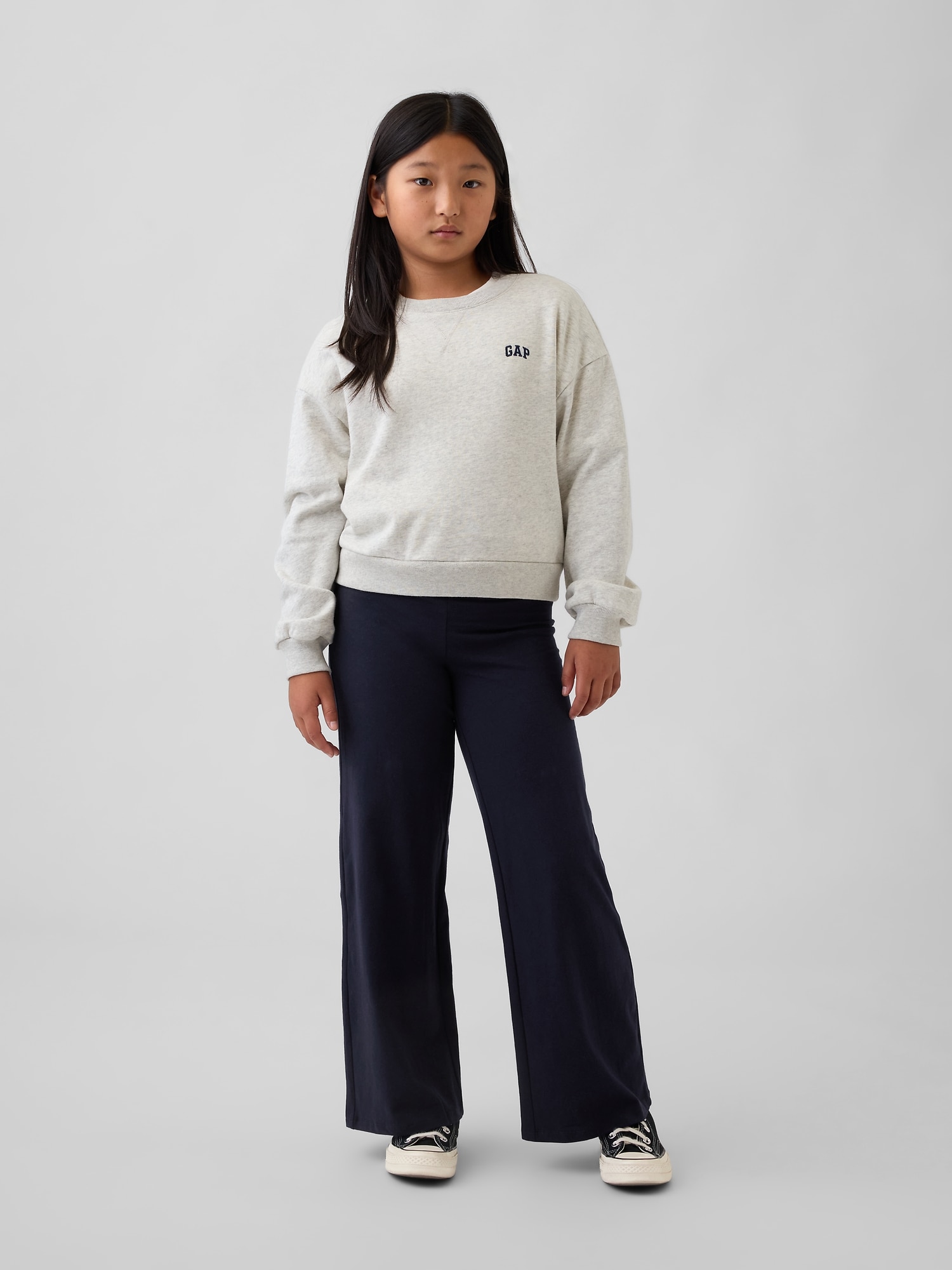 Kids Wide-Leg Foldover Leggings