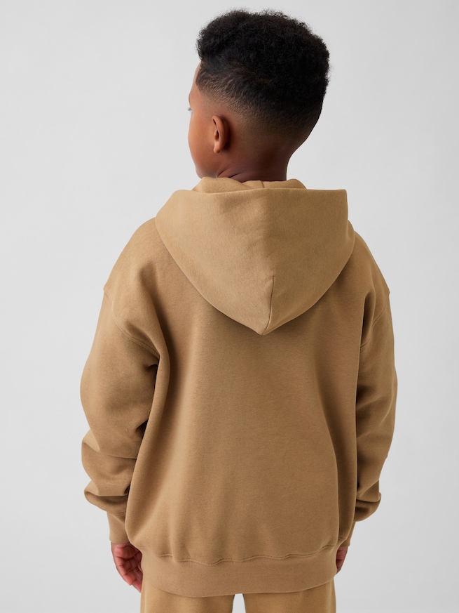 ヴィンテージソフト GAPロゴ ジップアップパーカー (キッズ)-2