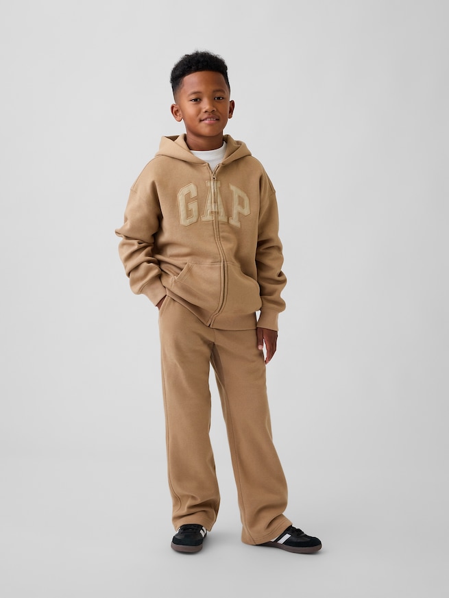 ヴィンテージソフト GAPロゴ ジップアップパーカー (キッズ)-3