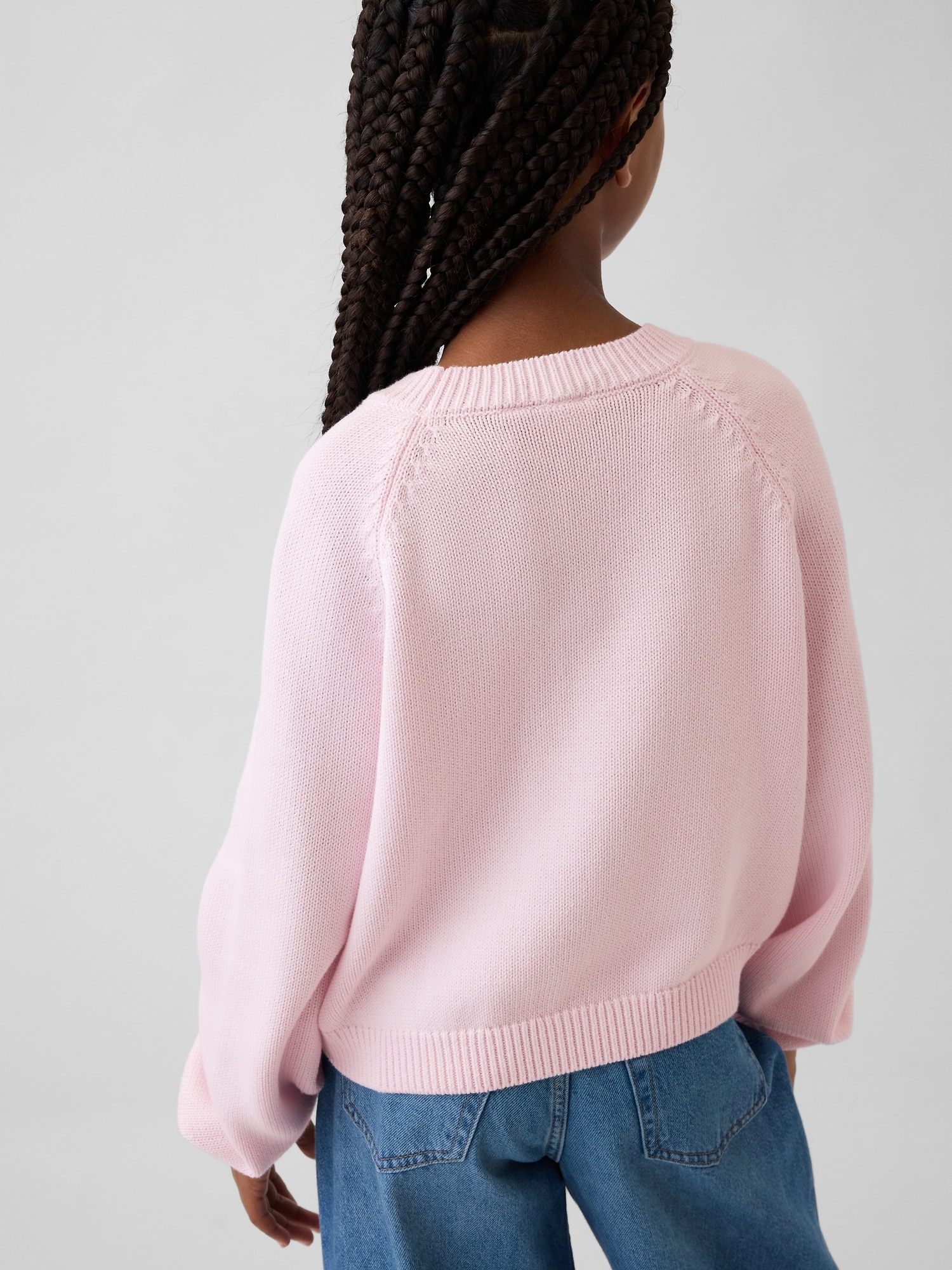 リラックスフィット グラフィック クルーネックセーター (キッズ)-2