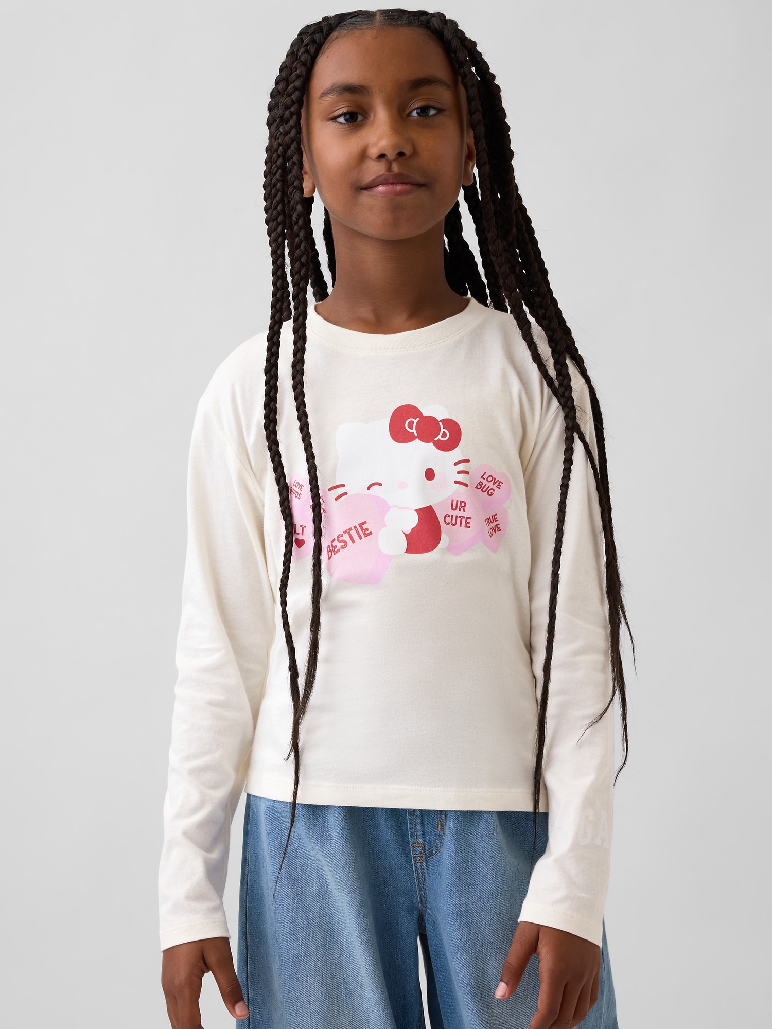 T-SHIRT SURDIMENSIONNÉ À IMPRIMÉ HELLO KITTY POUR ENFANT