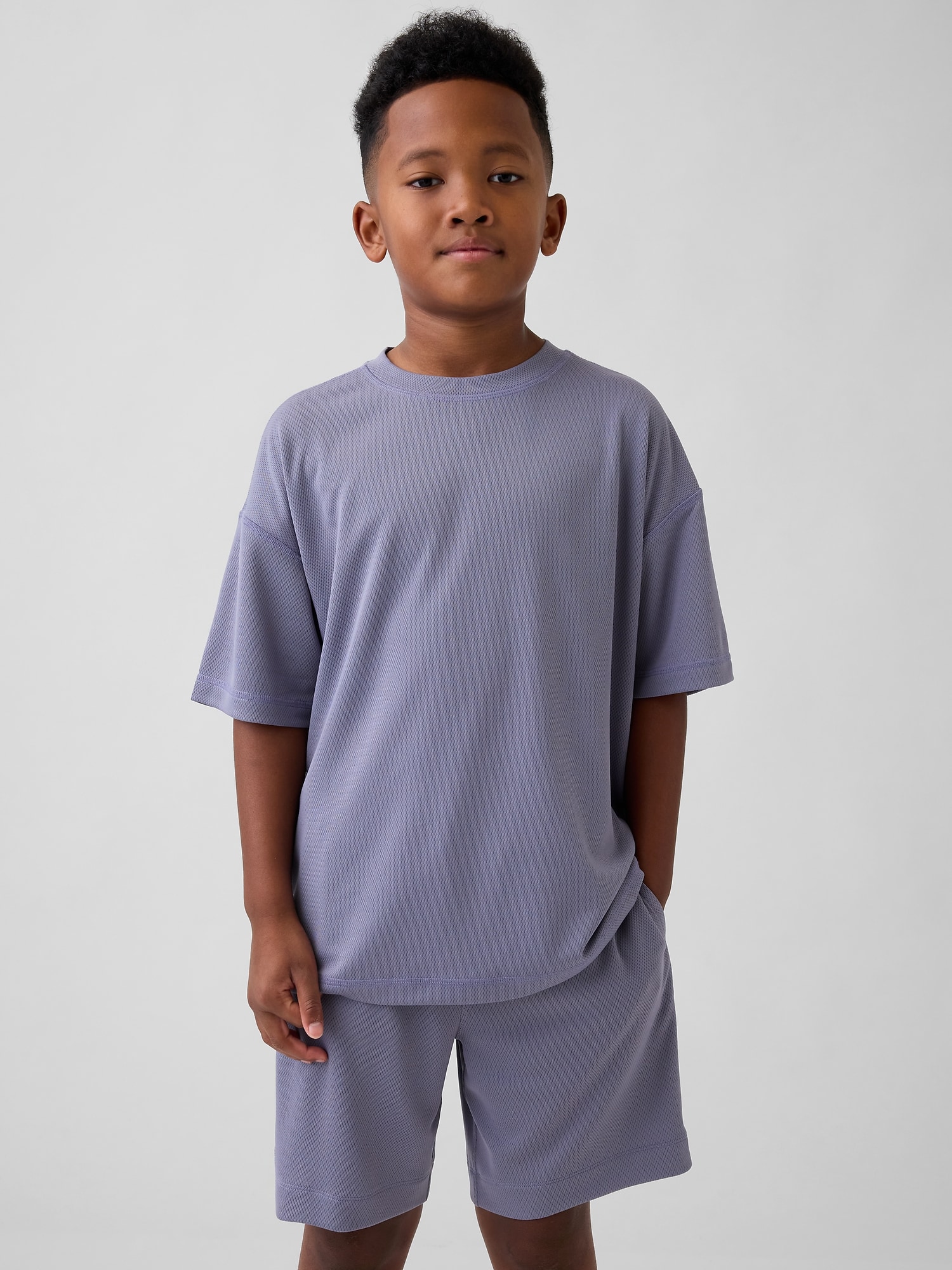 T-SHIRT GAPFIT TECH EN MAILLE EN POLYESTER RECYCLÉ POUR ENFANT