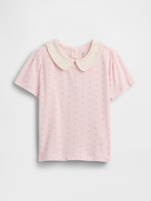 babyGap パフスリーブ 襟付きTシャツ