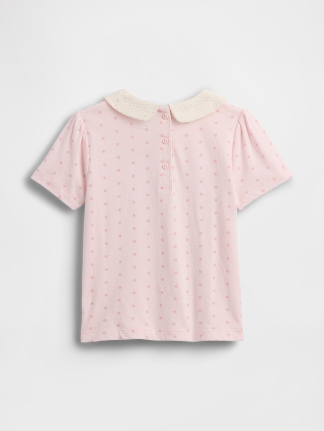 babyGap パフスリーブ 襟付きTシャツ-1