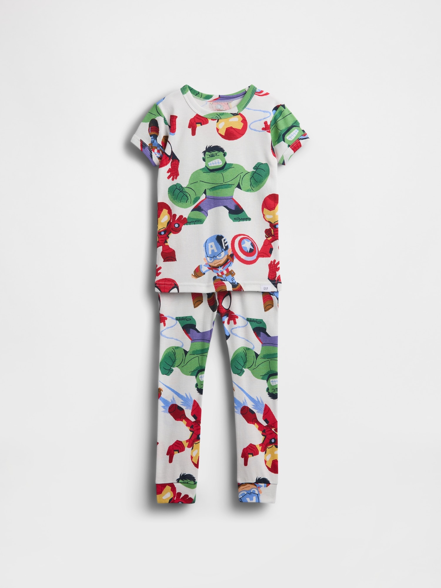 PYJAMA MARVEL EN COTON BIOLOGIQUE BROSSÉ POUR BÉBÉ ET TOUT-PETIT