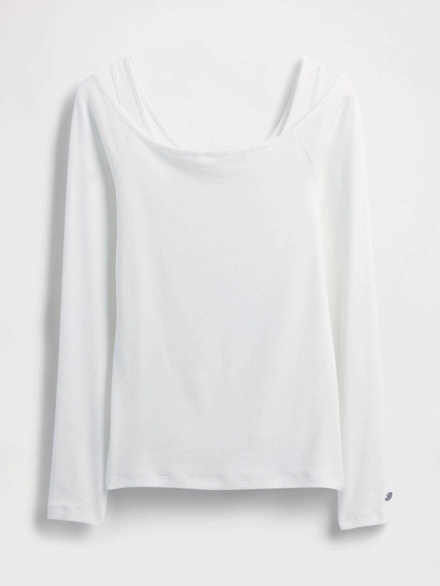 モダン オフショルダートップス-5