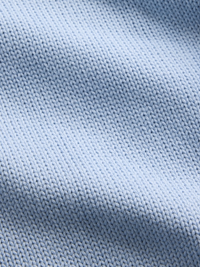 コットン100% ロールネックセーター-3