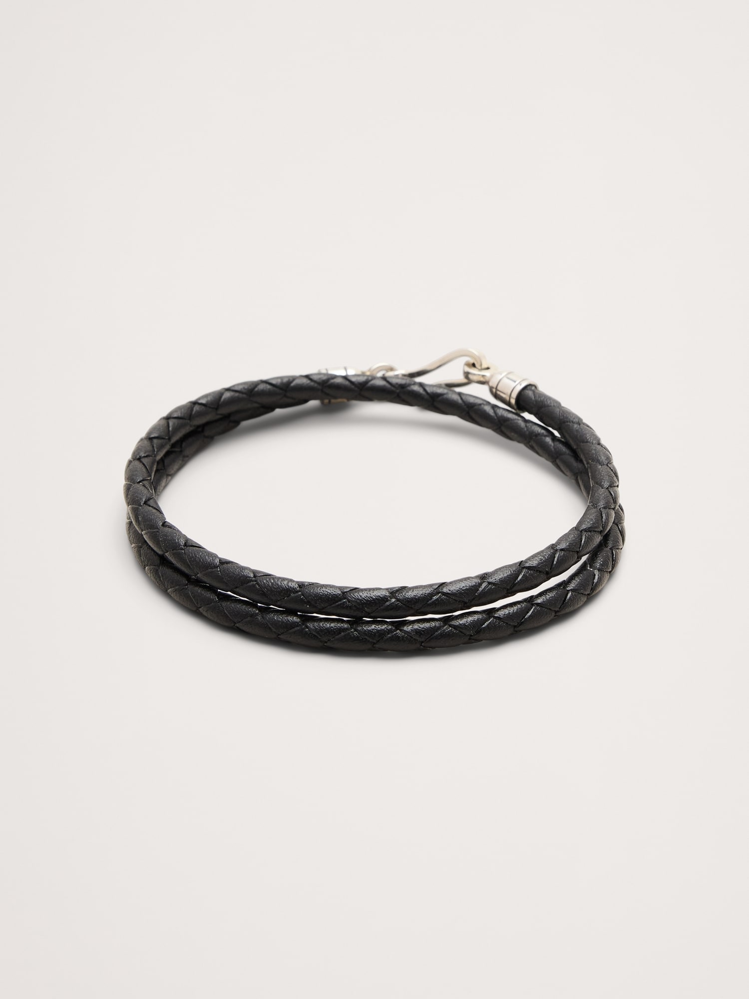 Euro Braided Leather Double Wrap by Caputo & Co