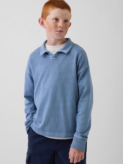 Kids Heavyweight Relaxed Polo Shirt