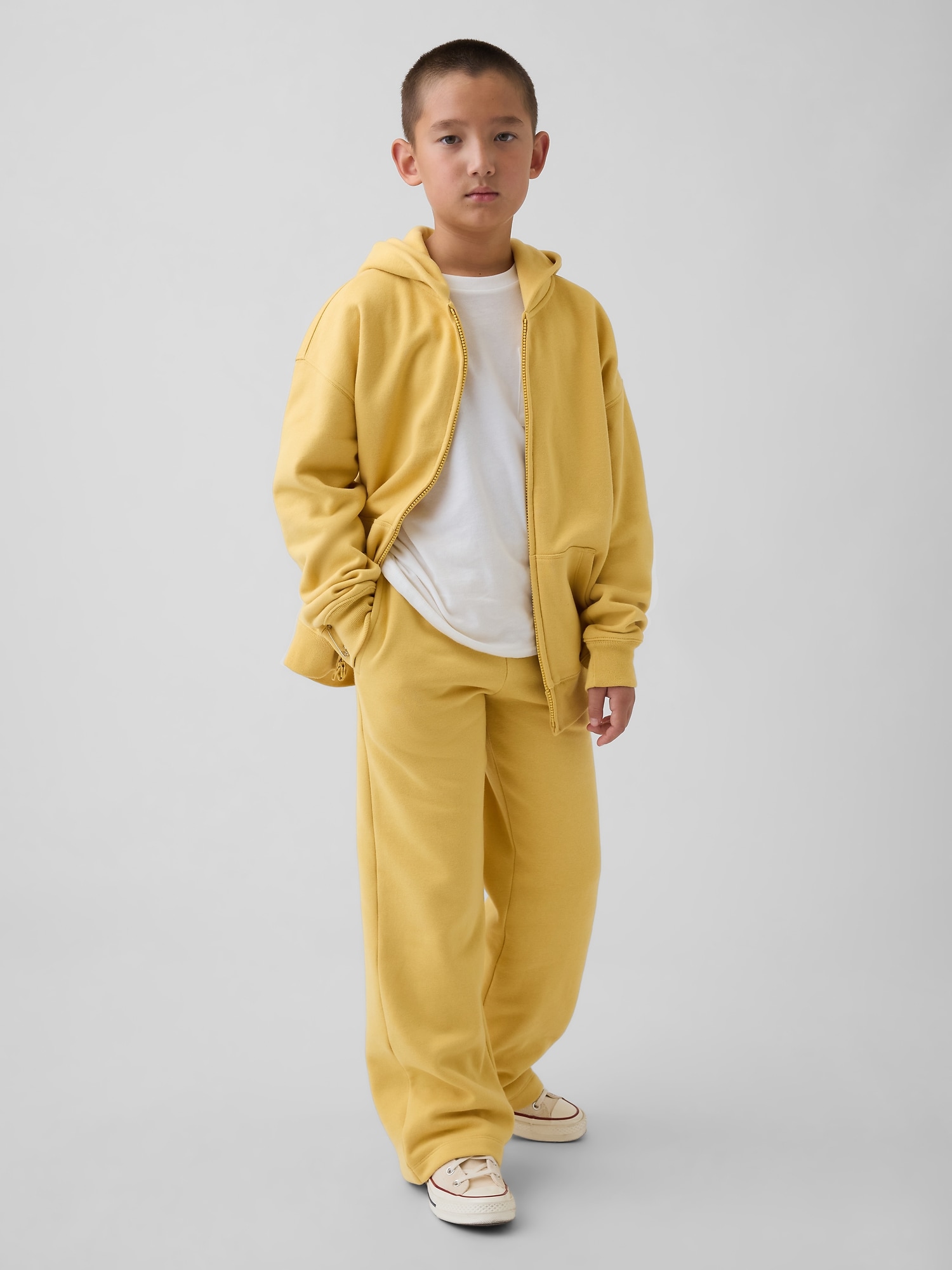 PANTALON DÉCONTRACTÉ EN COTON OUATÉ VINTAGEDOUX POUR ENFANT