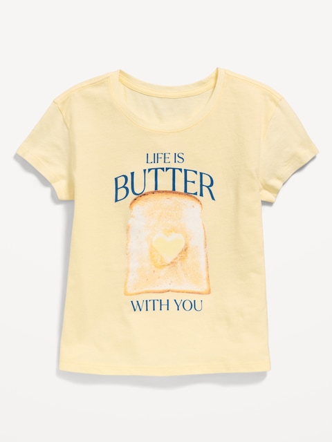 T-SHIRT À MANCHES COURTES À IMPRIMÉ POUR FILLE