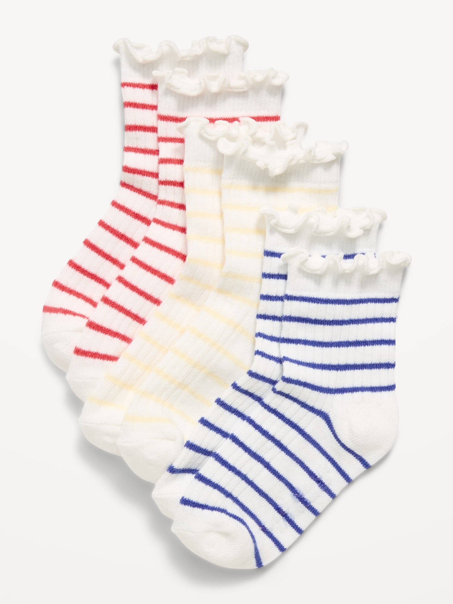 CHAUSSETTES À VOLANTS POUR TOUT-PETIT ET BÉBÉ (PAQUET DE 3 PAIRES)