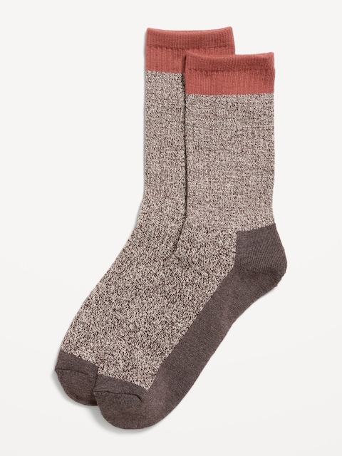 Marled Color-Block Socks