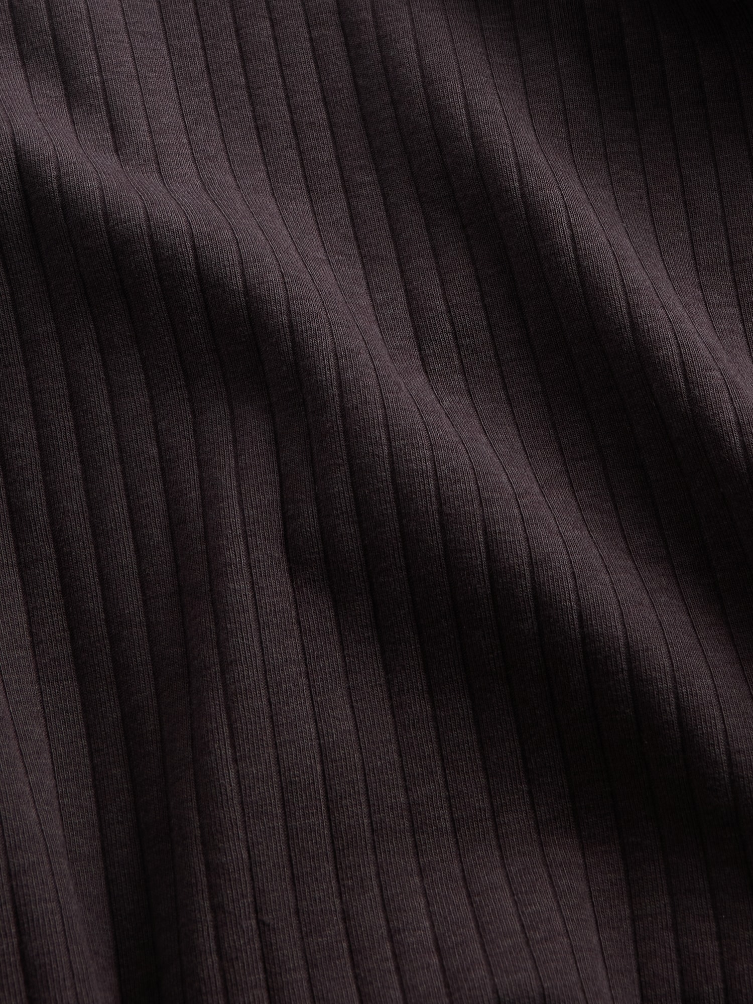 モダン ワイドリブ ラップ VネックTシャツ-3