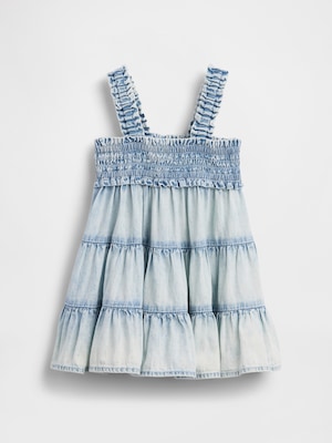 デニム ティアード ワンピース (ベビー)