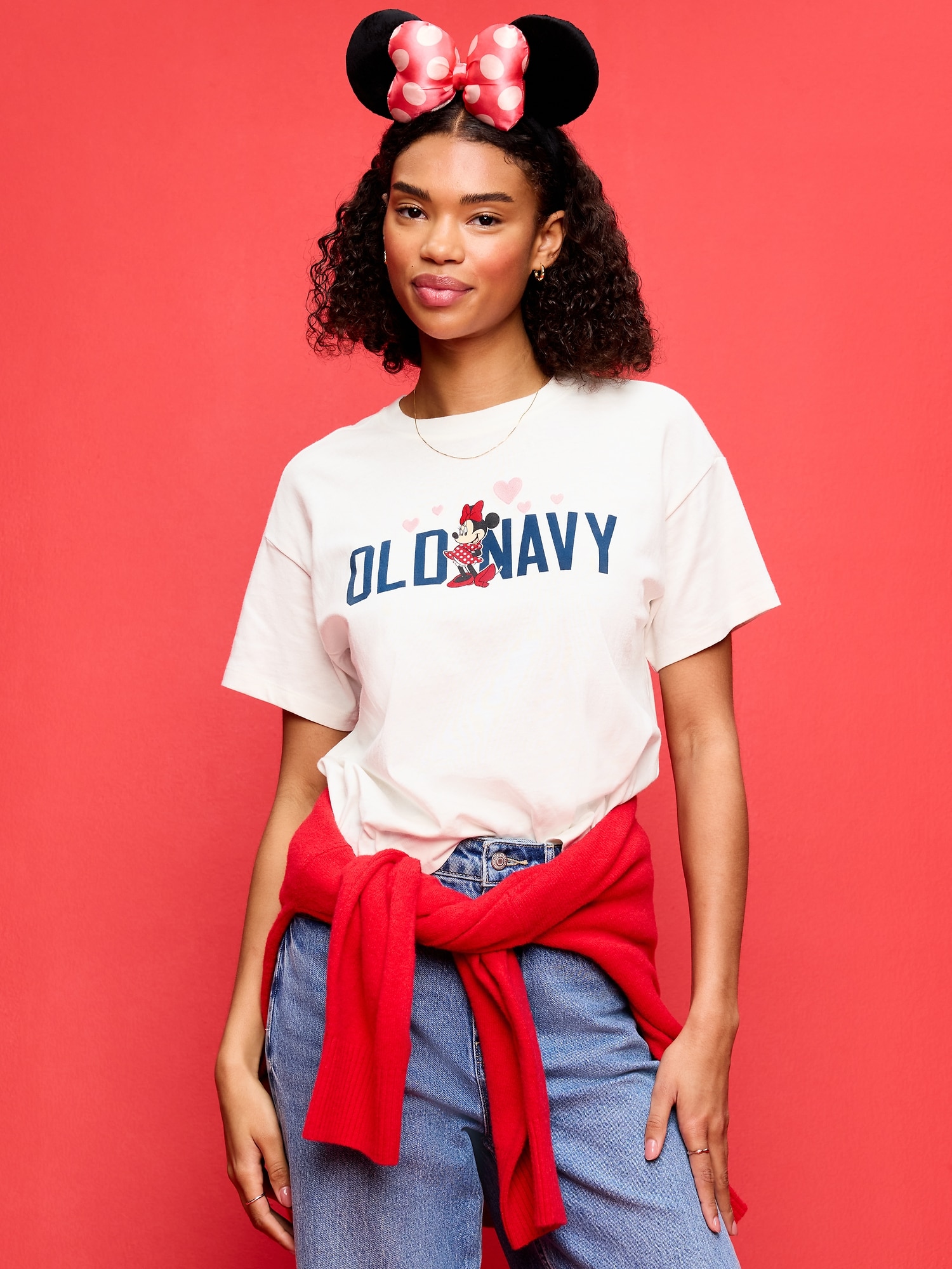 Old Navy x Disney Minnie Mouse Logo-Graphic Vintage T-Shirt for Women