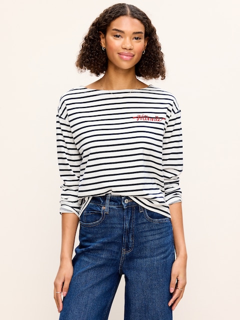 Old Navy x Disney Minnie Mouse Long-Sleeve Mariner T-Shirt for Women