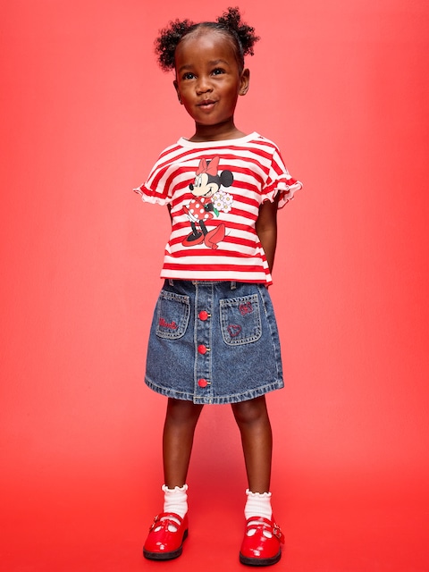 Old Navy x Disney Minnie Mouse Jean Skirt for Toddler Girls