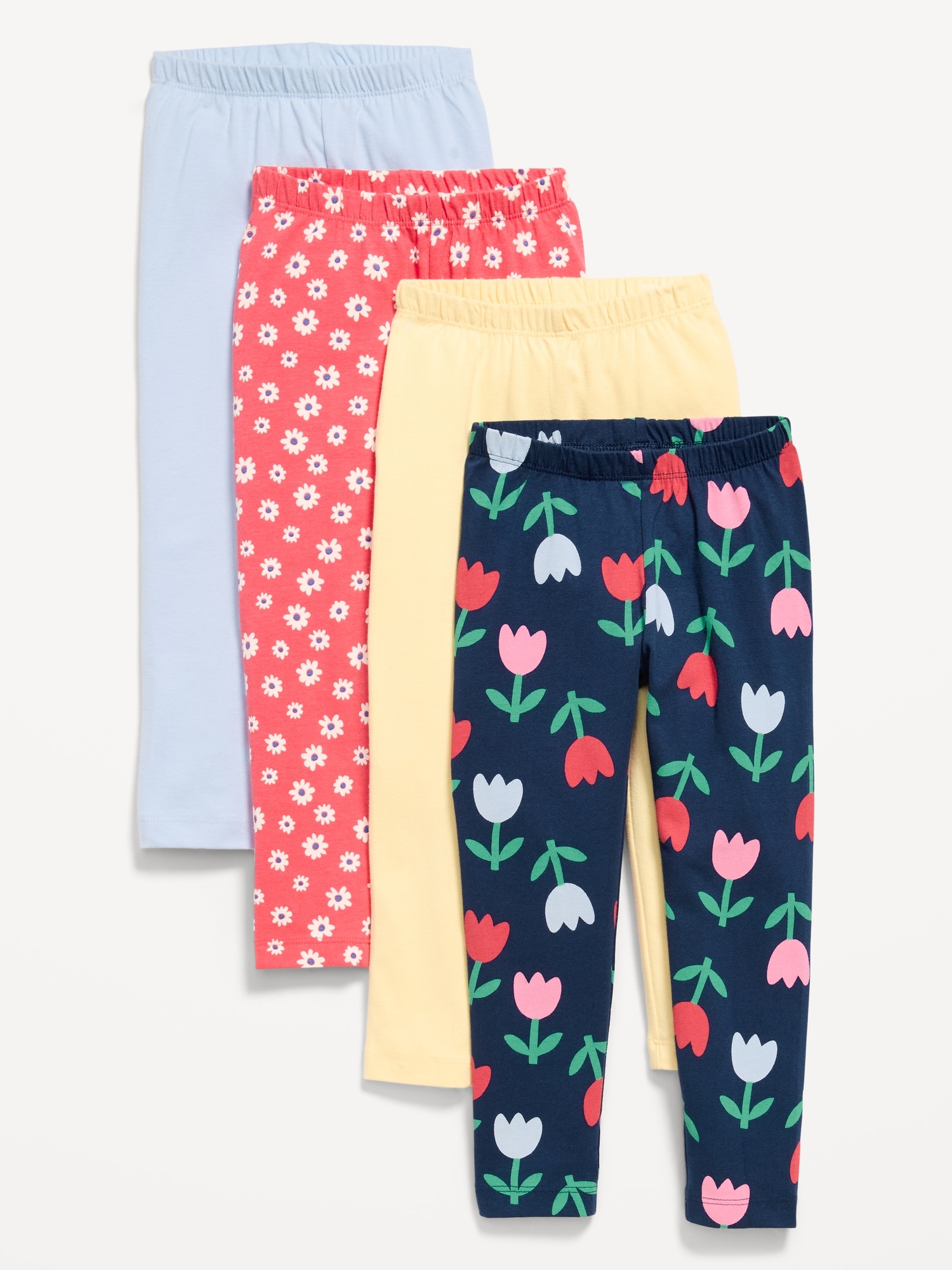 PAQUET DE 4 LEGGINGS PLEINE LONGUEUR EN JERSEY POUR TOUTE-PETITE FILLE